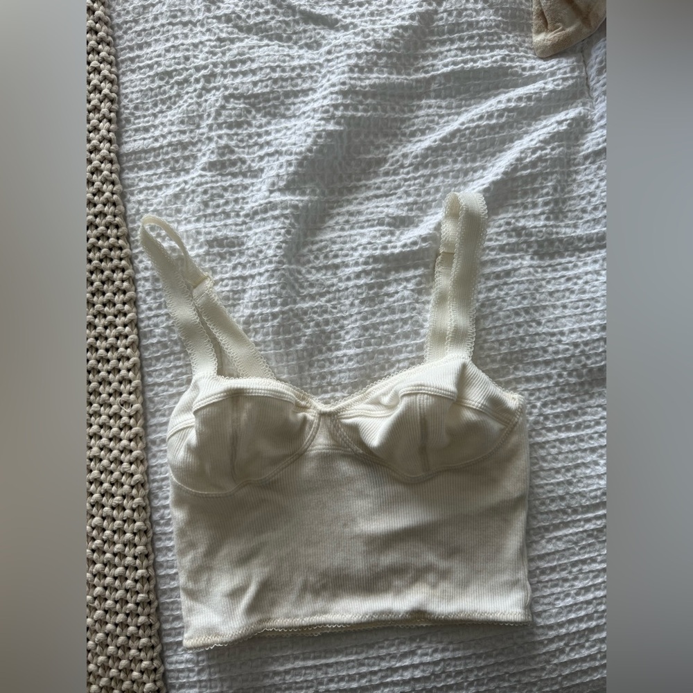 Skims bustier crop top